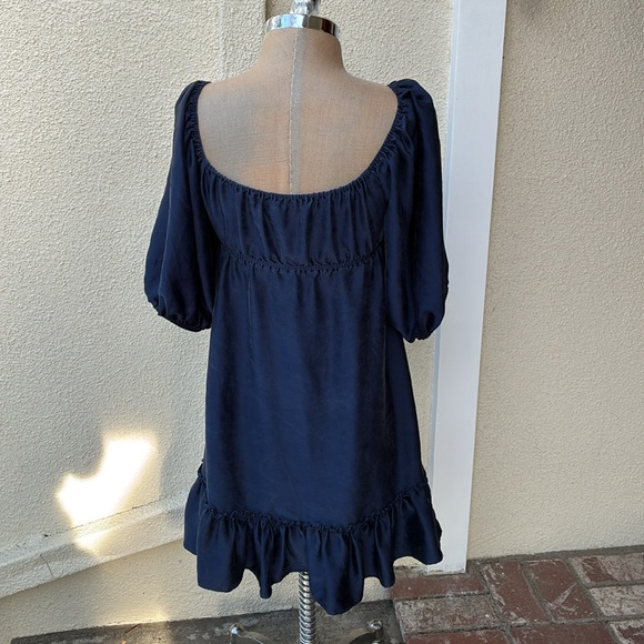 Vintage Betsey Johnson 100% silk gorgeous 90’s rare short prairie dress. - Picture 9 of 14